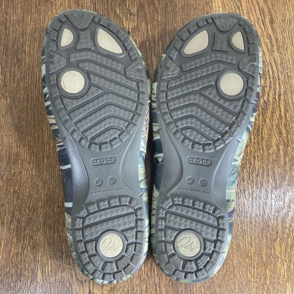 Crocs Realtree Swiftwater Flip Flop Men’s Size 15 Camo - Picture 7 of 12